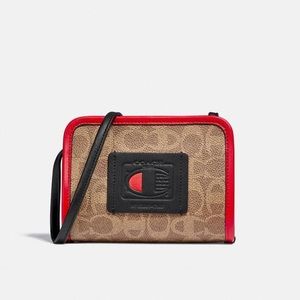Coach x Champion Rectangle Pouch in Signature Canvas